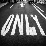 only road sign